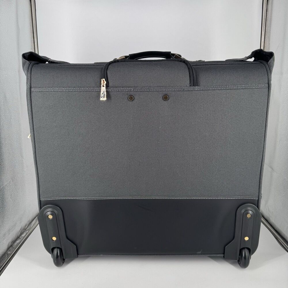 London Fog 44” Wheeled Garment Bag Rolling Luggage w Lock Keys - Picture 2 of 13